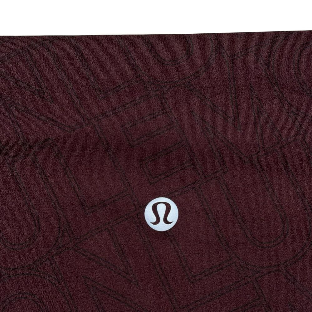 Lululemon Align High-Rise Short 6" Linear Wordmark Goodnight Plum Multi - Picture 6 of 10